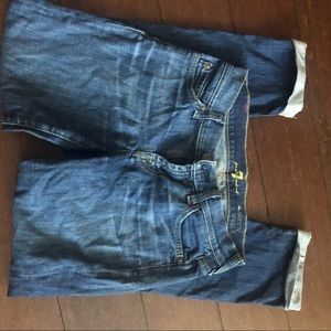 7 for all mankind skinny cropped jeans